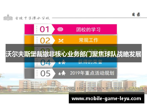 沃尔夫斯堡裁撤非核心业务部门聚焦球队战略发展
